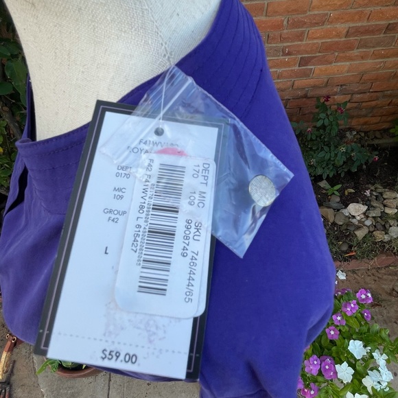 New~"Investments" Size Large Blouse - Picture 11 of 16